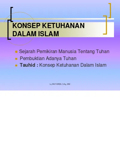 Top PDF KONSEP KETUHANAN DALAM ISLAM (2) - 123dok.com