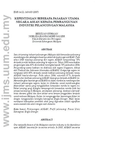 Faktor Faktor Yang Mempengaruhi Kegiatan Pelancongan Di Malaysia Pdf Document