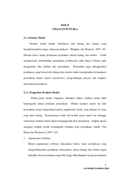 Top Pdf Analisis Pengaruh Faktor Faktor Penentu Kebijakan Struktur Modal Terhadap Leveragi Hipotesis Pecking Order Dan Trade Off Teori 123dok Com