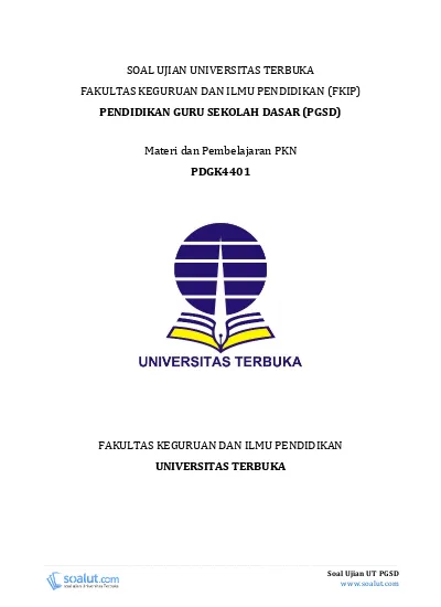 Top Pdf Soal Ujian Ut Pgsd Pdgk4401 Materi Dan P 123dok Com