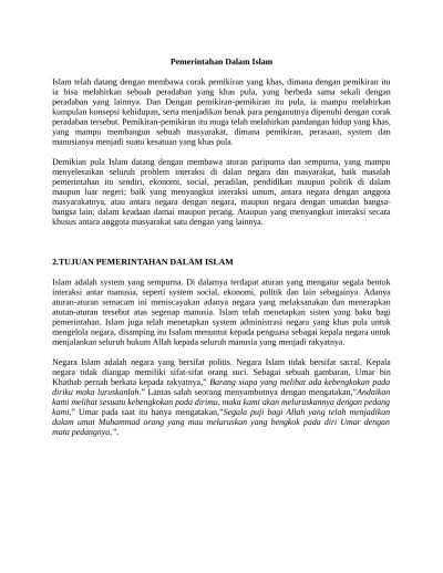 Top Pdf Pemerintahan Dalam Islam 123dok Com