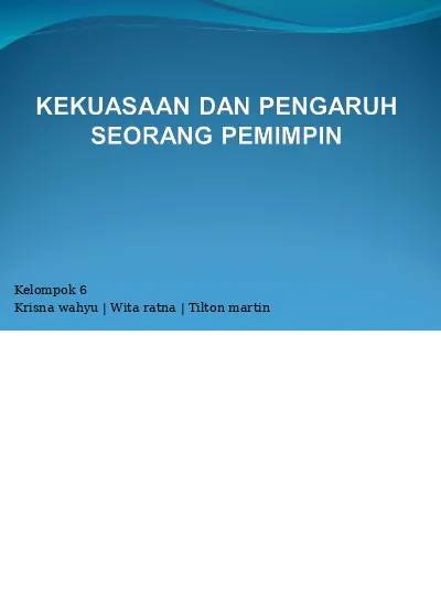 Perbezaan Pemimpin Dan Pengurus Dan