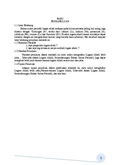 MAKALAH KIMIA UNSUR (2) Docx