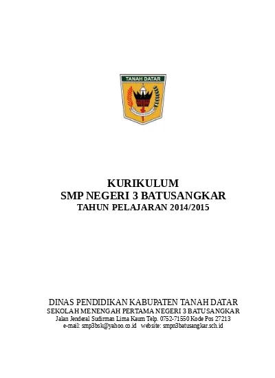 232226223 Buku 1 KTSP SMP 3 Batusangkar Tahun 2014 2015