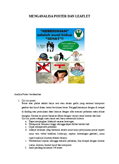 Analisis Poster Dan Leaflet Penyakit