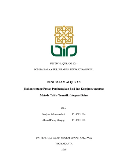 Besi Dalam Alquran Kajian Tentang Proses