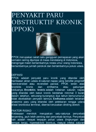 Penyakit Paru Obstruktif Kronik Ppok 2