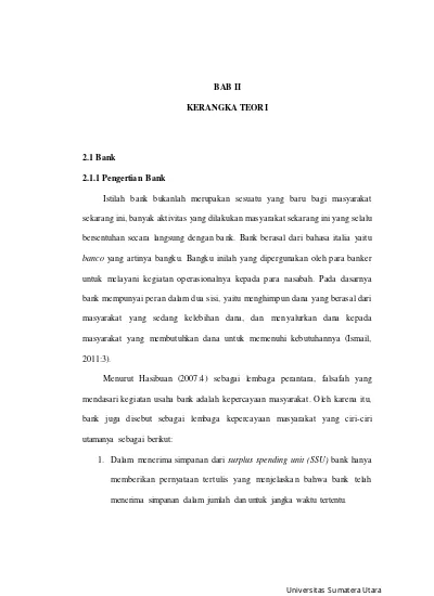 Top Pdf Bab Ii Kerangka Teori 2 1 Bank 2 1 1 Pengertian Bank Pengaruh Suku Bunga Kredit Terhadap Minat Kredit Nasabah Studi Kasus Pada Pt Bank Rakyat Indonesia Persero Tbk Unit Pasar Glugur