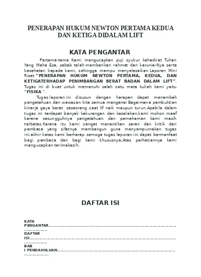 Kedua hukum newton Hukum Newton