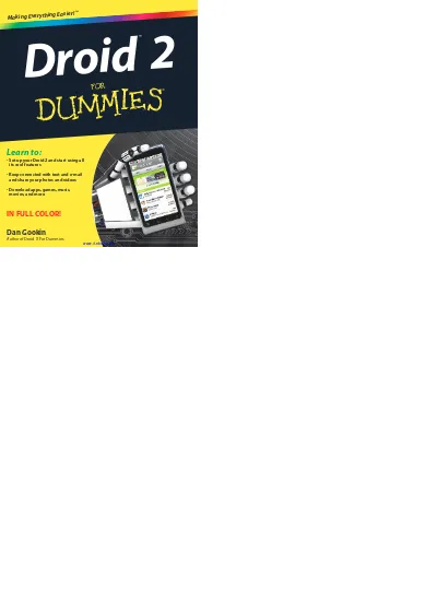 Droid 2 For Dummies  ebook free download 