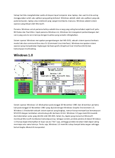 Sejarah Dan Perkembangan Sistem Operasi (1)