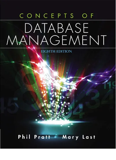 Concepts of Database Management 8th Edition pdf  pdf