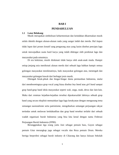 Proposal Gaya Bahasa Lirik Lagu Dari Ban