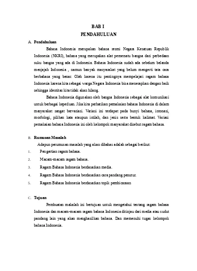 Ragam Bahasa Jenis Ragam Bahasa 3