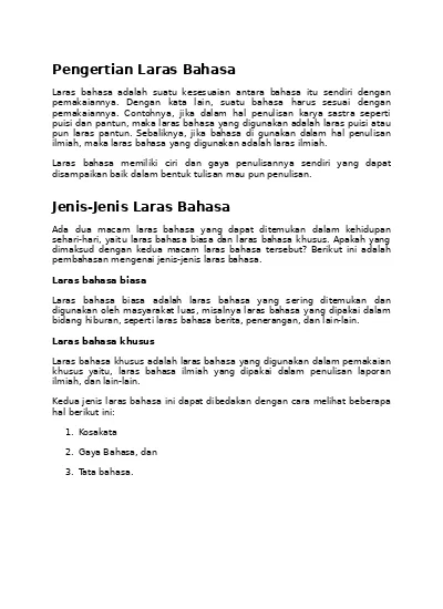 Pengertian Laras Bahasa Penyakit Mematikan Atas kejadian itu kata Nasri pihak PT RAPP yang dianggap telah lalai dalam melakukan pengawasan dilingkungan kerjanya terancam sanksi hukum yang tertuang dalam Undang-undang No.