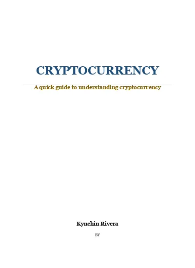 cryptocurrency report pdf