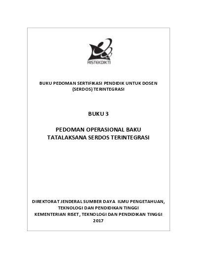 DIREKTORAT JENDERAL SUMBER DAYA ILMU PENGETAHUAN, TEKNOLOGI DAN ...