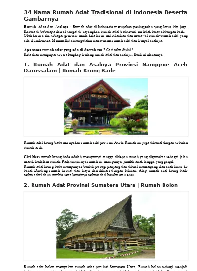 Krong dari adat berasal rumah bade Kebudayaan Aceh