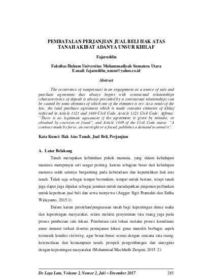 Top Pdf Pembatalan Perjanjian