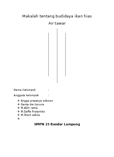 4100 Budidaya Ikan Air Tawar Di Indonesia Pdf HD Terbaik