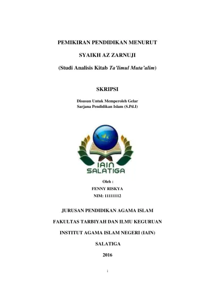 Top Pdf Analisis Konsep Kompetensi Kepribadian Guru Pai Menurut Az Zarnuji 123dok Com