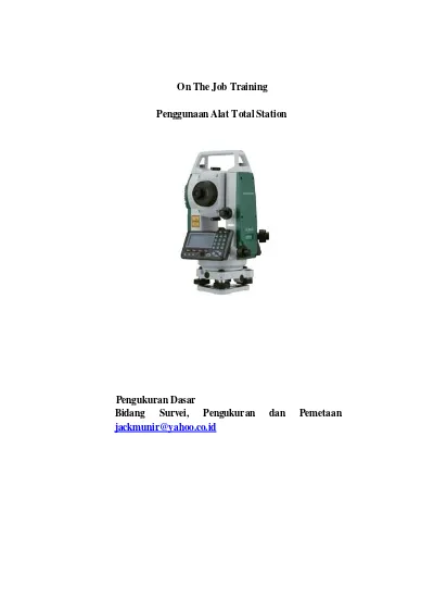 Top Pdf 3 Cara Pengukuran Menggunakan Total Station 123dok Com