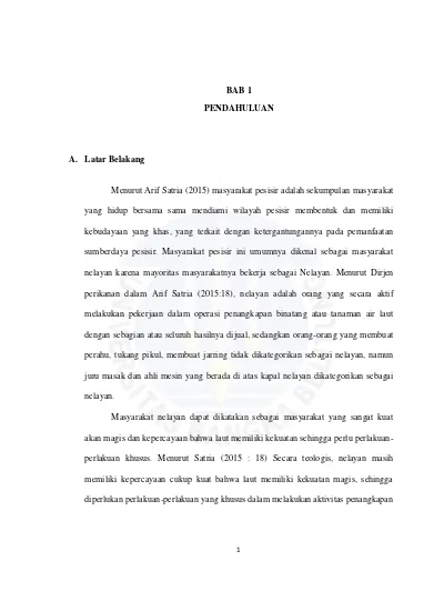 Bab 1 Pendahuluan A Latar Belakang Kearifan Lokal Masyarakat Pesisir Studi Terhadap Bentuk Dan Strategi Masyarakat Batu Beriga Bangka Tengah Dalam Menjaga Kearifan Lokal Repository Universitas Bangka Belitung