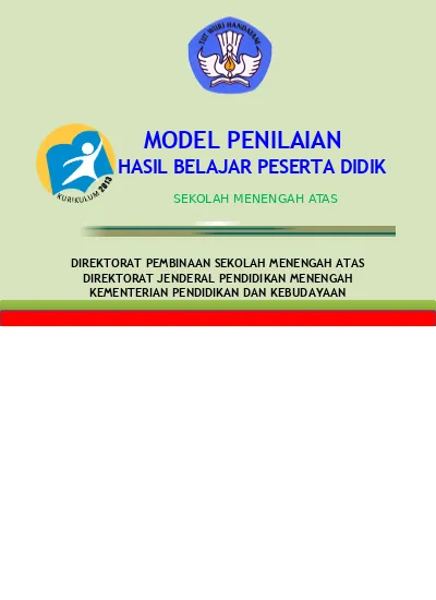 Model Penilaian Dan Kurikulum 2013