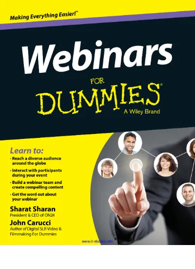 Webinars For Dummies free download ebook