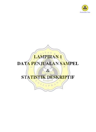 Smt 1 Pg403 Statistik Deskriptif Sdh