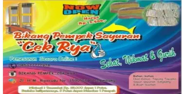 Bikang Pempek Sayuran Perencanaan Pendirian Usaha Pempek