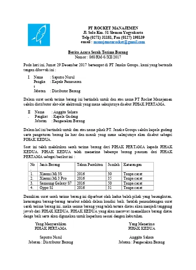 Nomor Indeks Surat Dinas Hal 1