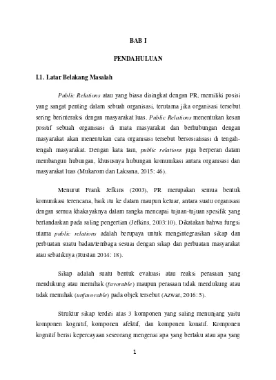 Bab I Pendahuluan I 1 Latar Belakang Masalah Sikap Warga Lebak Jaya 2 A B C Surabaya Mengenai Program Corporate Social Responsibility Csr Ubs Peduli Di Pt Untung Bersama Sejahtera Ubs Widya Mandala