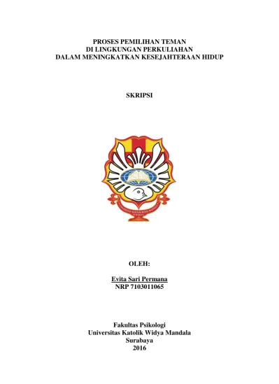 Top Pdf Proses Pemilihan Teman Di Lingkungan Perkuliahan Dalam Meningkatkan Kesejahteraan Hidup Skripsi 123dok Com