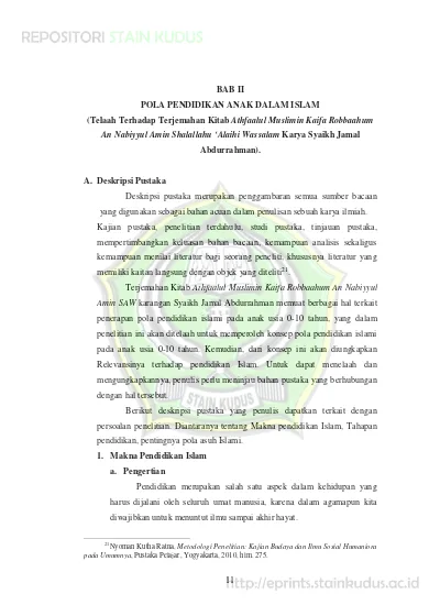 Top Pdf 1 Makna Pendidikan Islam A Pengertian Pola Pendidikan Anak Dalam Islam Menurut Syaikh Jamal Abdurrahman Dalam Terjemahan Kitab Athfaalul Muslimin Kaifa Robbaahum An Nabiyyul Amin Shalallahu Alaihi Wassalam