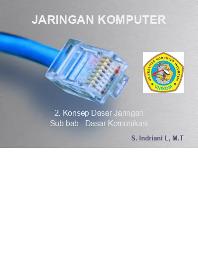 2. Konsep Dasar Jaringan - 2. Konsep Dasar Jaringan - Repository UNIKOM