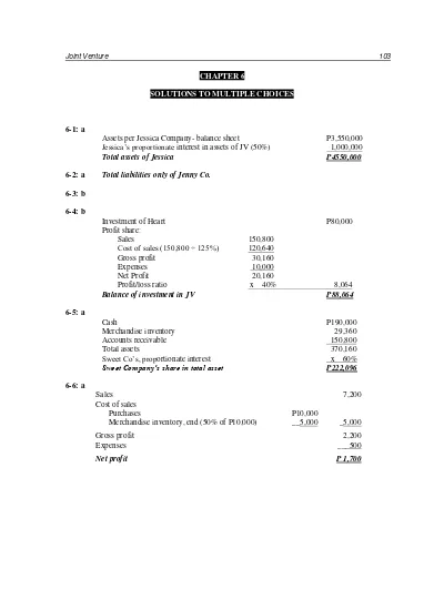 Solution Manual and Test Bank Advanced Accounting by Guerrero & Peralta 2 CHAPTER 06