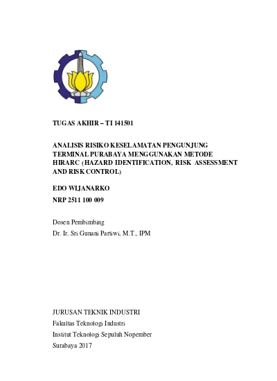 Tugas Akhir Ti Analisis Risiko Keselamatan Pengunjung Terminal