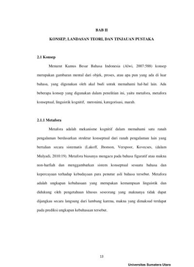 Metafora Muruken Marah Dalam Bahasa Pakpak Kajian Semantik