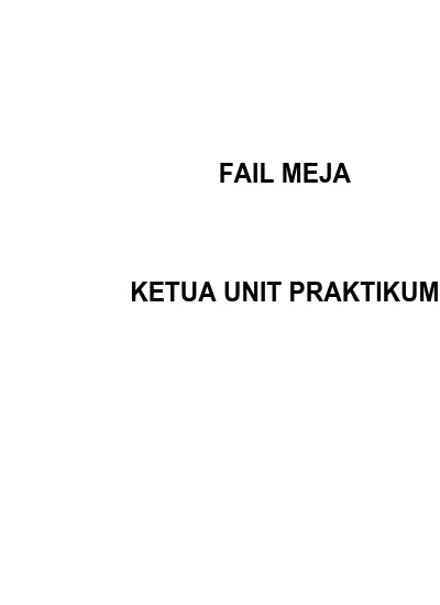 Fail Meja Ketua Pembantu Tadbir N22