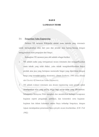 Bab Ii Landasan Teori Menggunakan Suatu Pengujian Dari Fungsi Sedangkan Ve Menurut Para Ahli Adalah Sebagai Berikut