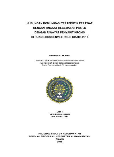 Top Pdf Komunikasi Terapeutik Pada Penyakit Kronis 123dok Com