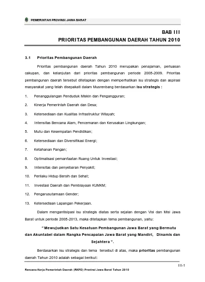 4. Intensitas Bencana Alam, Pencemaran Dan Kerusakan Lingkungan;