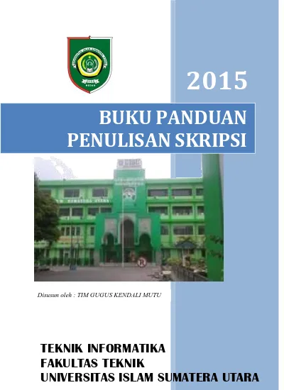 BUKU PANDUAN PENULISAN SKRIPSI