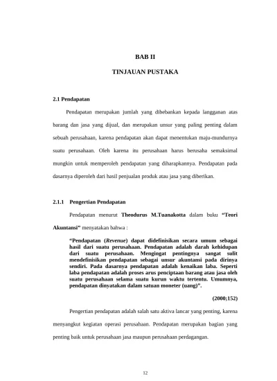 Bab Ii Tinjauan Pustaka