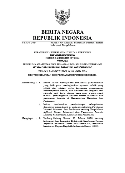 2 2. Undang-Undang Nomor 31 Tahun 2004 Tentang Perikanan (Lembaran ...