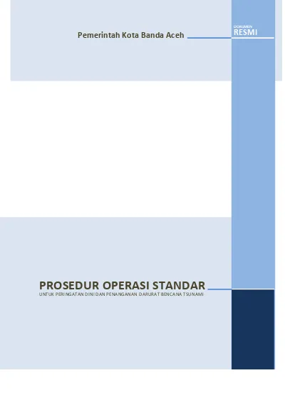 PROSEDUR OPERASI STANDAR