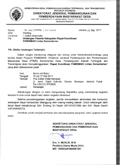 Pengumuman Nomor Peng 01 Vi Su Kp 02 00 2017 Bnn