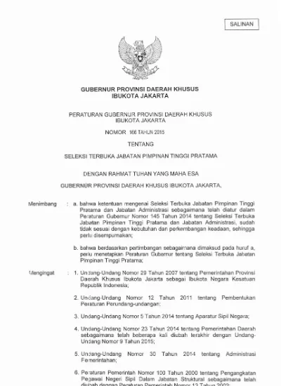 GUBERNUR PROVINSI DAERAH KHUSUS IBUKOTA JAKARTA PERATURAN GUBERNUR ...