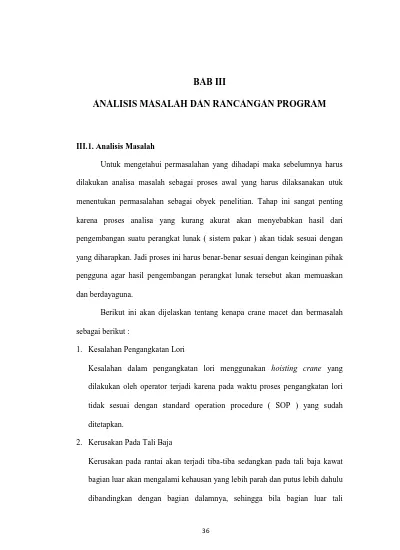 Bab Iii Analisis Masalah Dan Rancangan Program